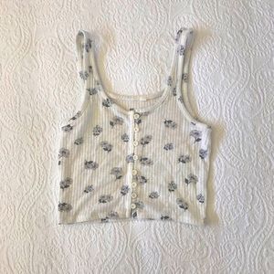 Pacsun buttoned floral top
